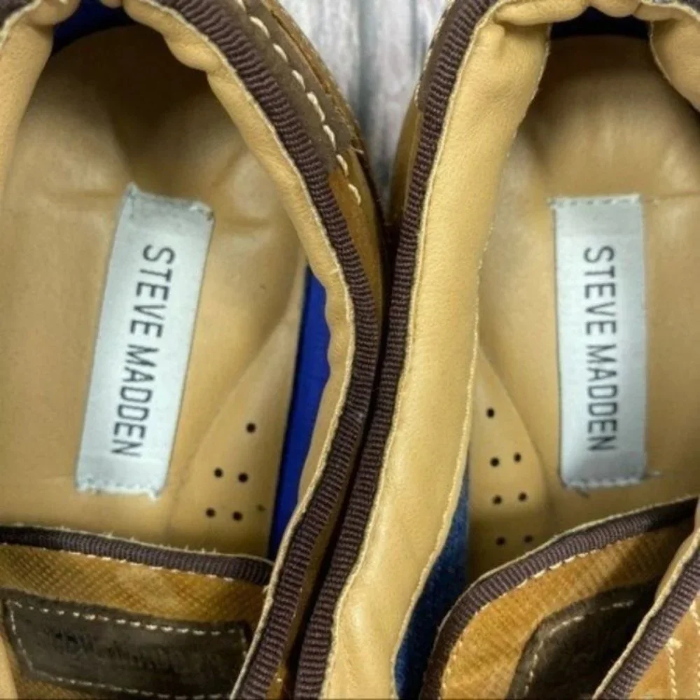 Steve Madden Men’s Size 8.5 Brown Jaysun Oxford Shoes - Picture 8 of 9